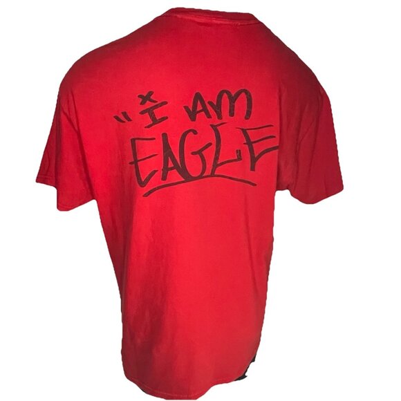 I Am Eagle Artwork T Shirt sz L Justien Sanoa Bird First Nations Native Canada - Picture 4 of 11